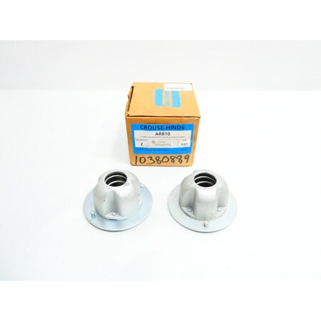 Crouse-Hinds BOX OF 2 FLEXIBLE FIXTURE HANGERS FOR GRF/VXF OUTLET BOXES 1/2IN CONDUIT FITTING, 2PK ARB10